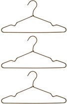 House Doctor kledinghanger bruin set van 3 - KapstokkenOpbergers - ijzer- nylon - 40,2 centimeter x 20,8 centimeter