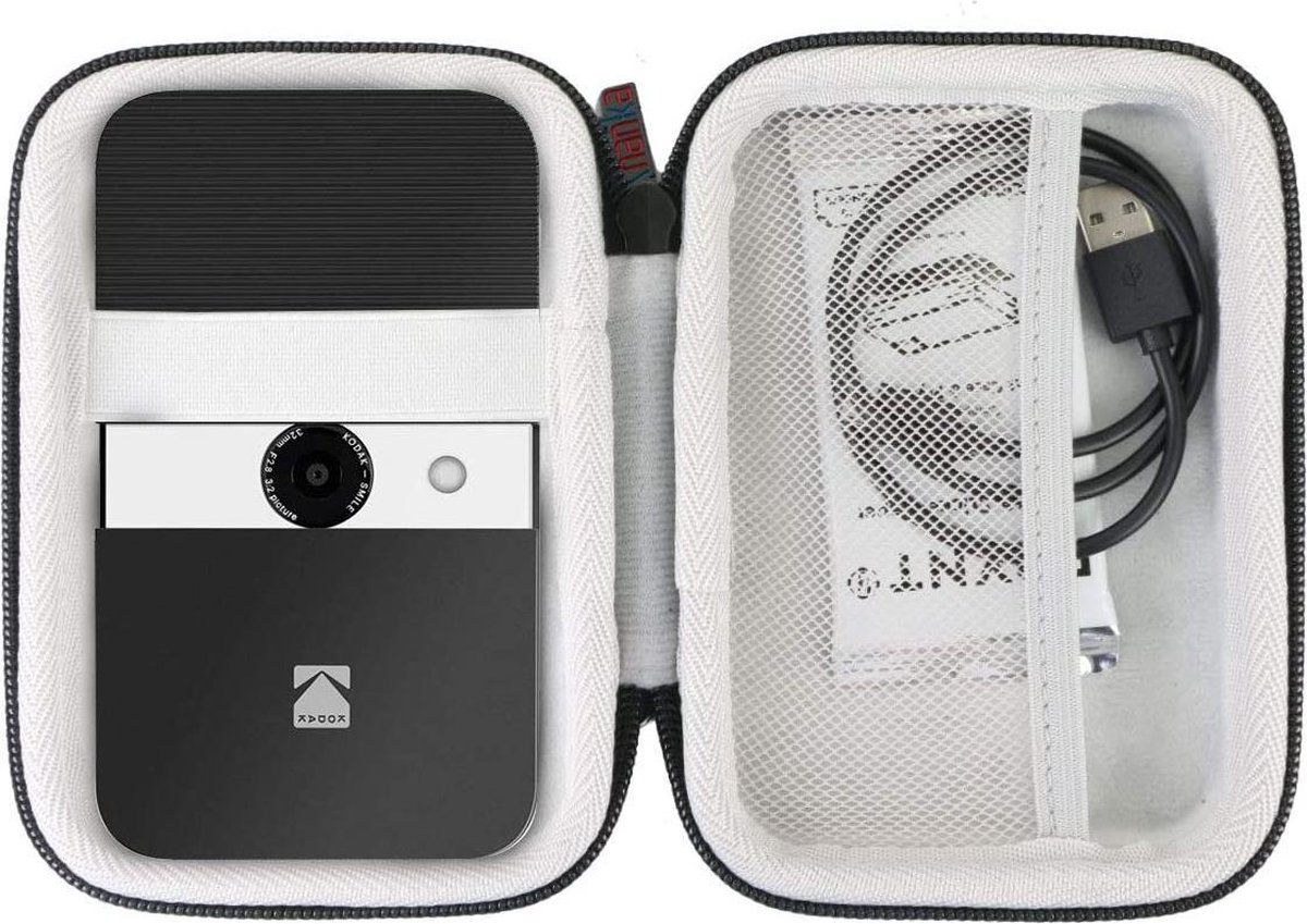 Selwo™ Hard Case voor Kodak Smile Digital Instant Camera & Foto Printer Case Cover (Zwart / Wit)