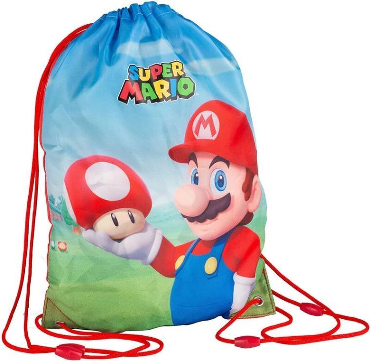 Super Mario en Toad gym- zwemtas 29 x 40 cm.