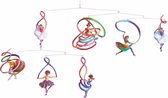 Boxmobiel / Mobiel Ballerina's met kleur - Zwevende danseressen