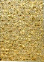 The Rug Republic Hand Woven JAYLA Gold 8 x 10 ft CARPET
