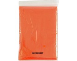 Eizook Pakket van 10 stuks wegwerp poncho Oranje | Regen | Festival | wandelen | evenement - Specialties By EIZOOK