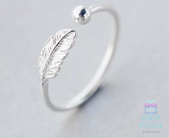 Ring - Veertje - Verstelbaar - Zilverkleurig - Minimalistische Ring |  bol.com