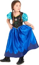 Disney Frozen Kleed Maat 128 / 134  - 7-8 Jaar Prinses Anna - Kinderkostuum