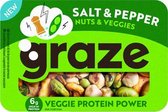 Graze | Nuts & Veggies | Salt & Pepper | 6 stuks