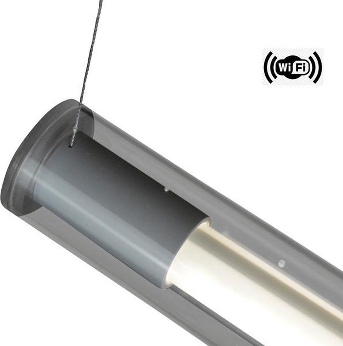 FLiRD Retro Bureaulamp 156 cm/ ø50 mm / 4.000K (Warm wit) Incl. WiFi.