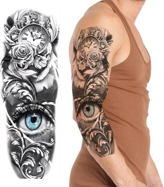 Tijdelijke Sleeve Plak Tattoo Voor Op Arm| Tattoo | Nep Tattoo Tijdelijke |