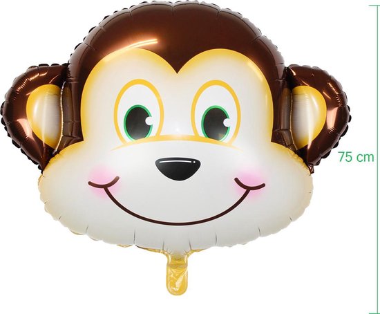 Jungle Safari Fête Decoration Décoration Ballons Anniversaire Décoration hélium Singe Ballon Décoration 75 Cm Taille XL