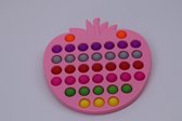 Pop It – Fidget Toy Spel – Anti Stress, Autisme en ADHD - Vrij van Giftige Materialen- TikTok Hype 2021 - XL 25cm - Hard Aardbei Roze