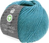 Lana Grossa Cool Wool Mélange Gots Turquoise 50 gram nr 126