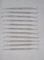 Belux Surgical / 11 Delig Tandheelkundig composiet set RVS