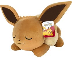 Jazwares Pokémon Knuffel Figure Eevee sleeping 45 cm Knuffeles