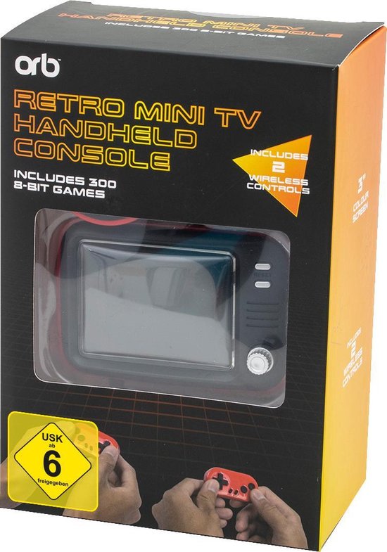 ORB Retro Console Mini TV 300in1 - Retro Gaming for 2 players - Thumbs Up