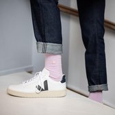 SevenSocks sokken heren 43-46 Pastel | 7 paar comfortabele hoge gekleurde herensokken maat 43-46 in pastel-blauw, geel, roze, oranje, groen en peach