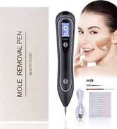 Mole Laser plasma pen - Zwart Draagbare Skin Tags Remover Met 9 Lcd-Display Donkere vlekken verwijderaar- Tattoo Verwijderaar- Moedervlekken Verwijderaar- Pigmentvlekken Verwijdera