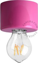 Zangra gelakte wand- of plafondlamp - roze