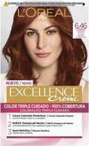 Permanente Kleur Excellence L'Oreal Make Up Donker koper Lichtbruin Nº 6,46