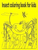 Insect coloring book for kids