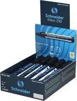 Schneider whiteboardmarker - Maxx 290 - ronde punt - zwart - 10 stuks - voor whiteboard en flipover - S-129001-10