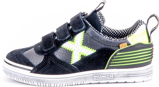 Munich Sneakers - Maat 34 - Unisex - Navy - Grijs - Geel - Wit | bol.com