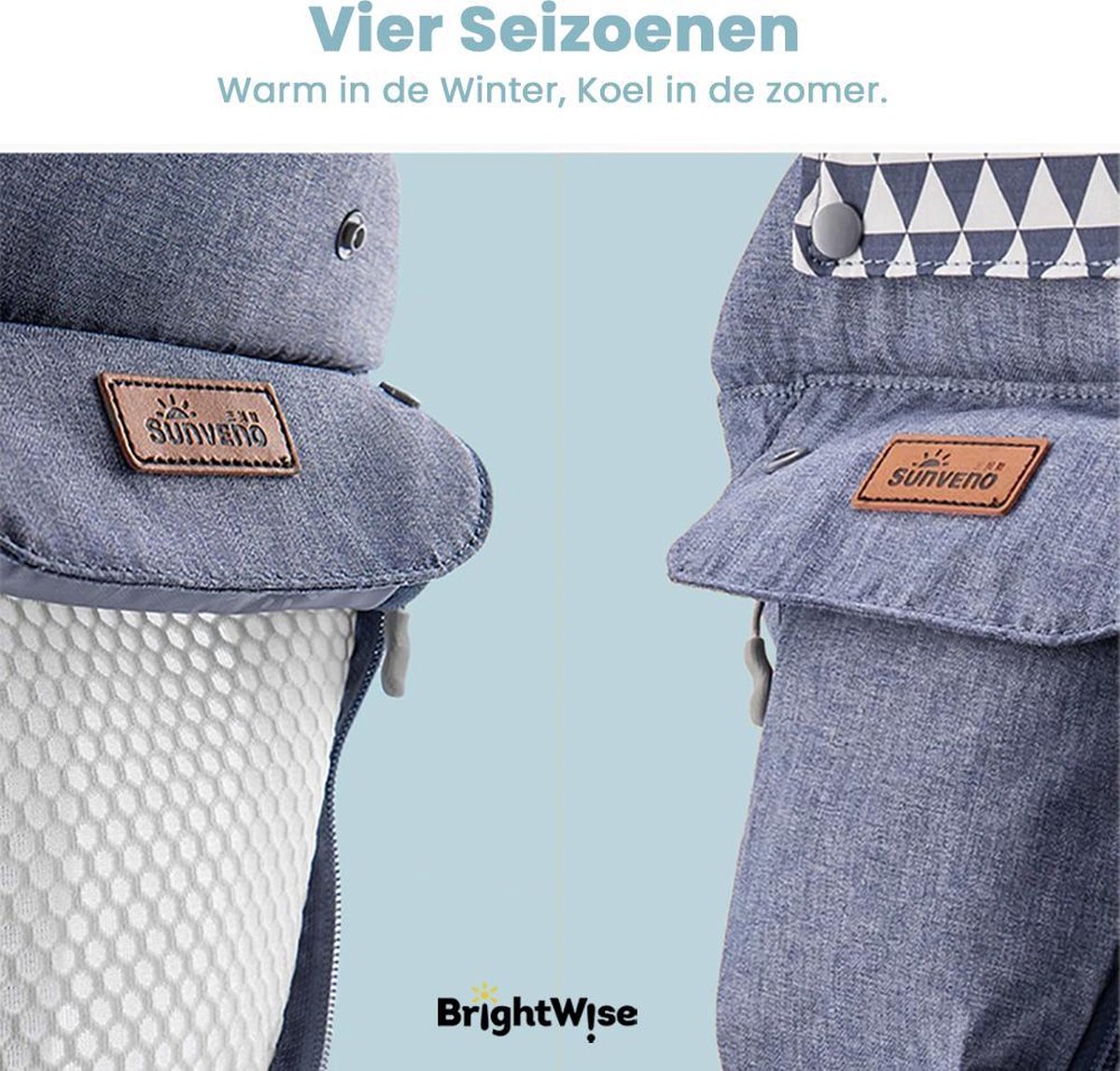 Ergonomische Draagzak Baby En Peuter - 6 in 1 - Draagdoek - Heupdrager