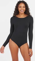 Spanx Suit Yourself Bodysuit Ronde nek lange mouwen - Maat L - Kleur Zwart