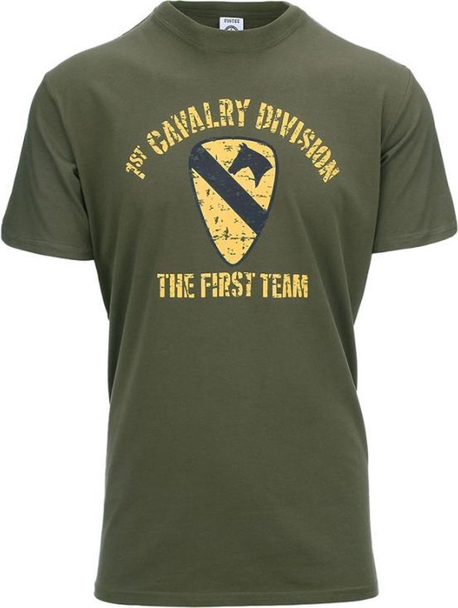 Fostex WWII Series T-shirt 1st Cavalry Division Groen