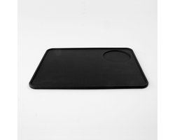 Tamper mat - tampermat - plat - zwart - tampingmat - tamperhouder - barista tools - barista-accessoires