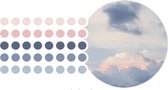 Wolken Stippen Washi Tape Stickers | Leuke To Do Dots | Bullet Points | Roze Blauw Wit Beige Grijs | Takenlijstjes Maken | Organizing | Organiseren| Taken lijst Maken | Planning |