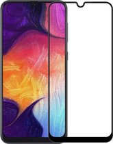 DrPhone Samsung A70 2019 Glas 4D Volledige Glazen Dekking [Case Friendly] - Zwart
