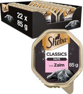 Sheba Classic Paté Katten Natvoer - Zalm - 22 x 85 gr