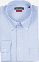 Steppin' Out Spring 2021  Regular Fit Button Down Shirt Mannen - Regular Fit - Katoen - Blauw (41)