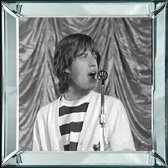 40 x 40 cm - Spiegellijst met prent - Mick Jagger - prent achter glas