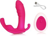 Happy Tears | Draagbare vibrator | clitoris en Gspot stimulator | Massage | Vagina | Anaal vibrator | Voor koppels | Sex | Afstand bedienbaar | Voor mannen en vrouwen | Roze