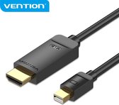 Vention Mini DisplayPort naar HDMI kabel - 4K Ultra HD / 1080P Full HD - 1.5 meter