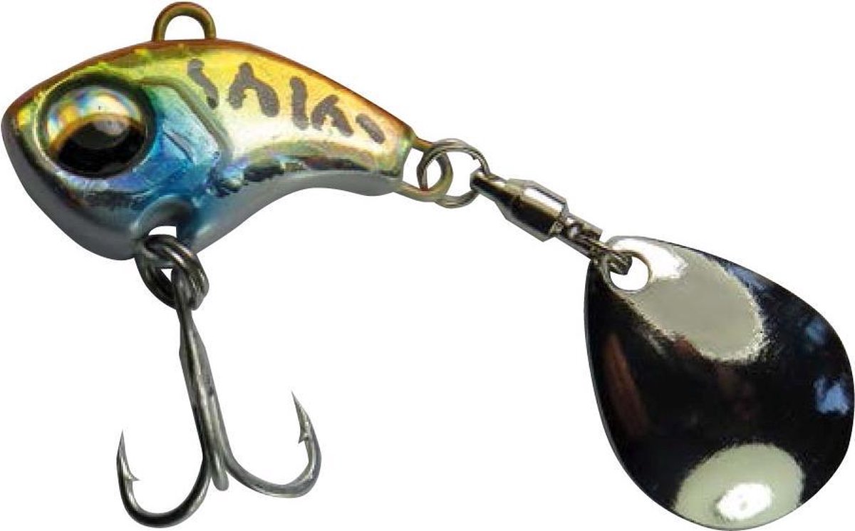 Asp Roofblei Jig Spinner 13 gram Big Tail Yellow & Blue Tiger Kunstaas Lepels Pluggen Spinners Baars