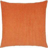 Kussenhoes - Kussenhoezen - 45x45 cm - Rib Fluweel - Sierkussen - Polyester - Ribfluweel - Oranje