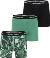 Björn Borg Essential Onderbroek - Mannen - Groen - Zwart - Wit