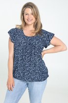 Paprika Dames Bedrukte blouse Bahia in viscose - Outdoorblouse - Maat 50