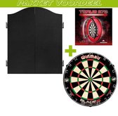 Dartkabinet Voordeelpakket+Mission Deluxe Plain Zwart+Dual Core+Met Mission Torus 270 +  + Dual Core