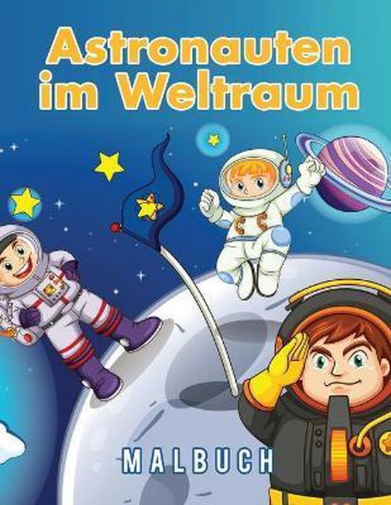 Astronauten im Weltraum Malbuch - cover