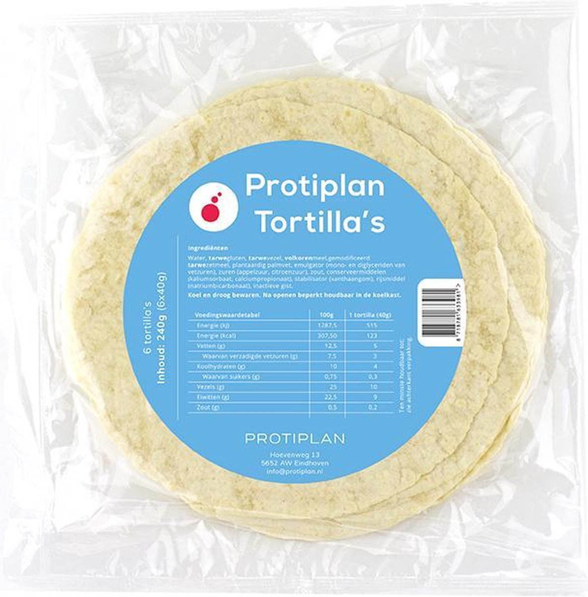 Protiplan Tortilla Wraps Atkins Recept 240gr 6 x 40 gram