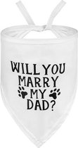 Bandana pour Chiens Will You Marry my Dad - chien - bandana - mariage - proposition - articles de mariage