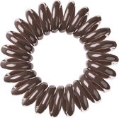 haarelastiekjes - Hair Ties - EvaQuin - Original - Brown - 3 Stuks