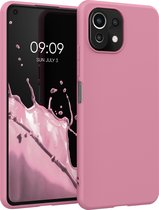 kwmobile telefoonhoesje voor Xiaomi 11 Lite (5G) NE / Mi 11 Lite (5G) - Hoesje voor smartphone - Back cover in donkerroze