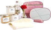EBM - Pink spa moment - Welness giftset- cadeau voor vrouw - Verzorgingsproducten dames geschenk - Beauty cadeaupakket - Relax pakket - Ontspanning cadeau – geschenkset vrouw