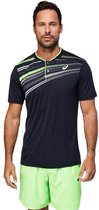 Asics Men Court Graphic Tennis Polo Shirt Heren Tennis Tennisshirt - Maat M