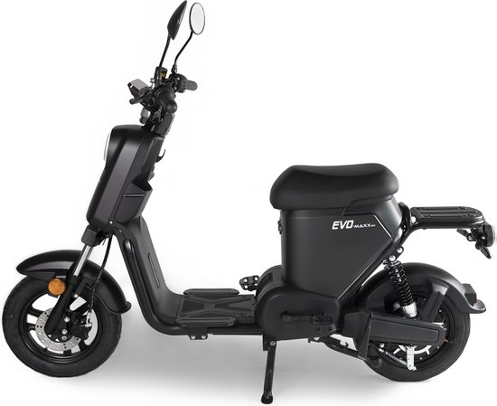 Evomaxx E-Line ( Matt Black ) E-Scooter 20AH Blauw kenteken actieradius 40-65 km Beste koop