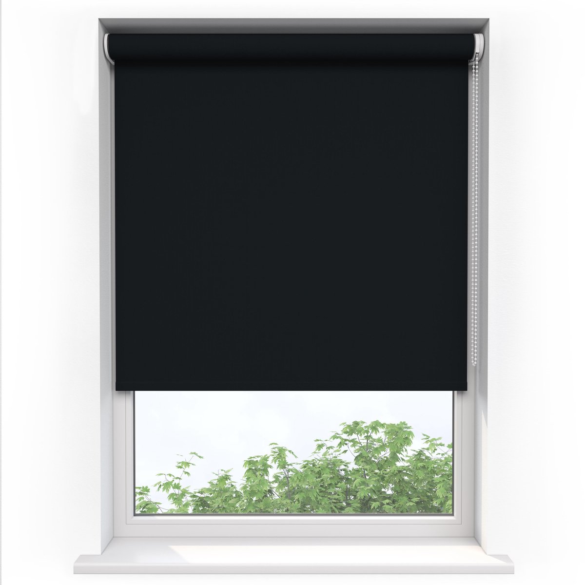 Sunsta Rolgordijn Verduisterend Zwart - 180 x 190 cm - Inkortbaar - Blackout