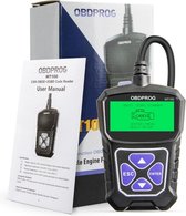 OBDPROG MT100 Multifunctioneel Konnwei OBD2 + EOBD Scanner Motor Foutcode lezen en wissen | OBDII | Fout | Code | Diagnose | Playback data | PCM Data | O2 | EVAP | OBD 2 | II | gecertificeerd
